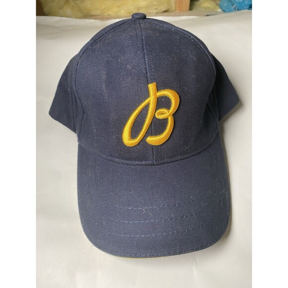 ORIGINAL BREITLING WATCH BLUE GOLD LOGO HAT CAP 100% COTTON ONE SIZE - Picture 1 of 7